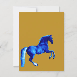 Grandson of the Godolphin Arabian Blu Canvas Print Postcard