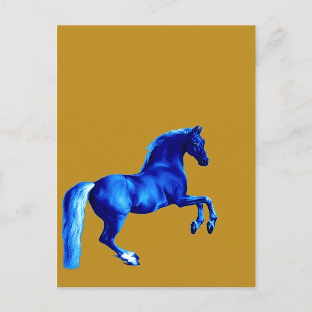 Grandson of the Godolphin Arabian Blu Canvas Print Postcard (Front)