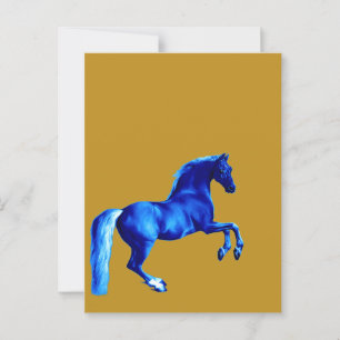 Grandson of the Godolphin Arabian Blu Canvas Print Postcard