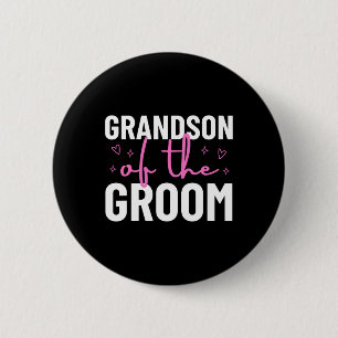 Grandson Of The Groom Wedding Marriage Party Famil 6 Cm Round Badge