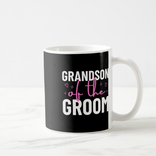 Grandson Of The Groom Wedding Marriage Party Famil Coffee Mug (Right)
