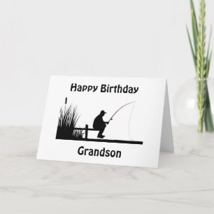 *GRANDSON* ONLY THE BEST FISHING DAY FOR YOU CARD