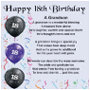 Grandson Poem - 18th Birthday Gift Box - 20.30 Grandson Poem - 18th Birthday Gift Box