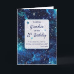 Grandson Religious 16th Birthday Stars in Galaxy Card<br><div class="desc">Mark this sweet sixteen with a cosmic touch. The stars on the card shine brightly,  just like the unique light your grandson brings to the world. A meaningful reminder of God's amazing plan for him.</div>