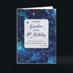 Grandson Religious 19th Birthday Stars in Galaxy Card<br><div class="desc">Welcome the 19th year with this cosmic birthday card for your grandson. The celestial design and meaningful message convey that,  in God's eyes,  he's a distinct and special individual.</div>