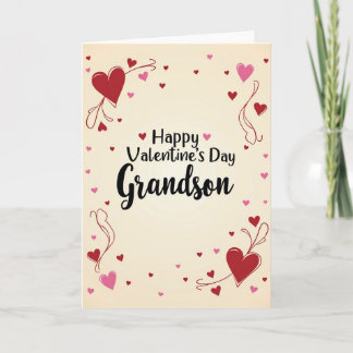 Grandson Valentine Greeting Card