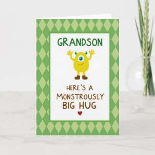 Grandsons Monstrous Hug Card