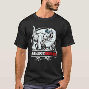 GrandsonSaurus rex Dinosaur Grandson Saurus Famil T-Shirt