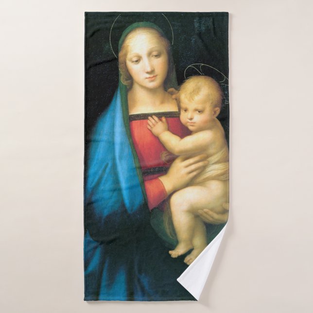 Granduca Madonna, Raphael Bath Towel (Bath Towel)