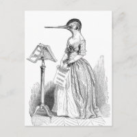Grandville Anthropomorphic Bird Postcard