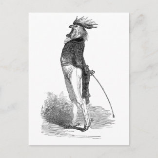 Grandville Anthropomorphic Rooster Postcard