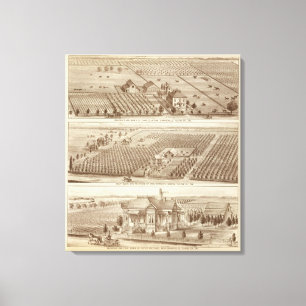 Grangeville, Armona ranches Canvas Print