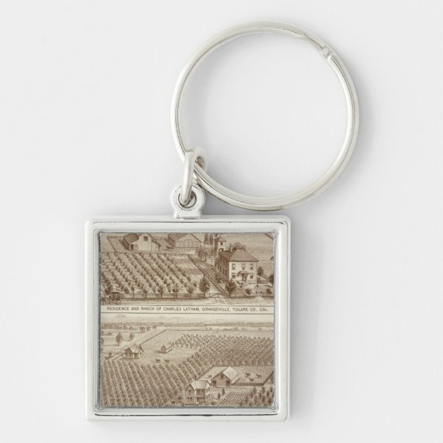 Grangeville, Armona ranches Key Ring (Front)