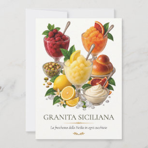 Granita Siciliana – Vintage Italian Dessert Invitation