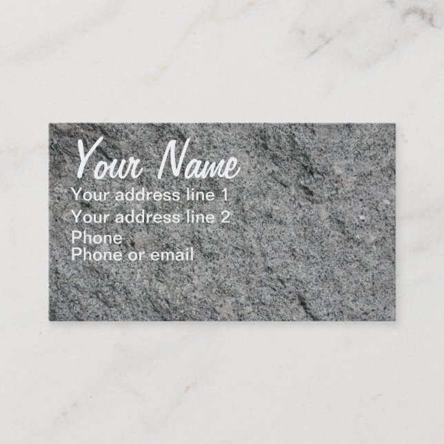 GRANITE #1 BUSINESS CARD (Front)