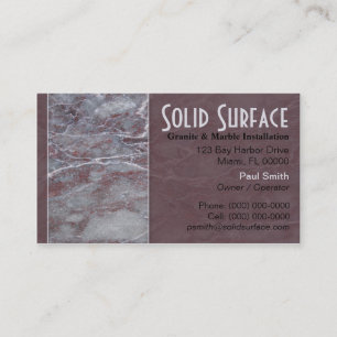 Granite and Marble Business Card