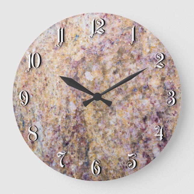 Granite background large clock (Front)