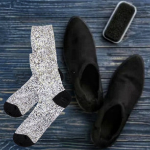 Granite Black Crew Socks