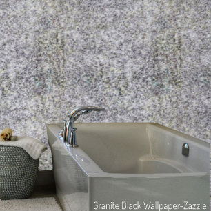 Granite Black Wallpaper