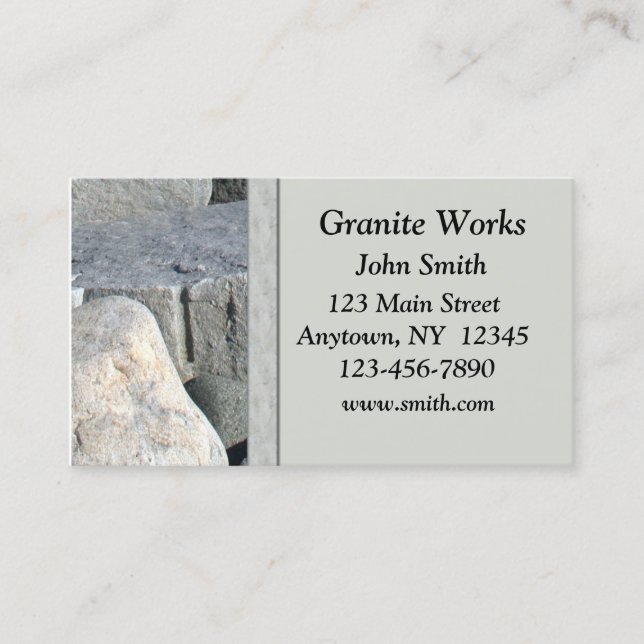 Granite Business Card (Front)