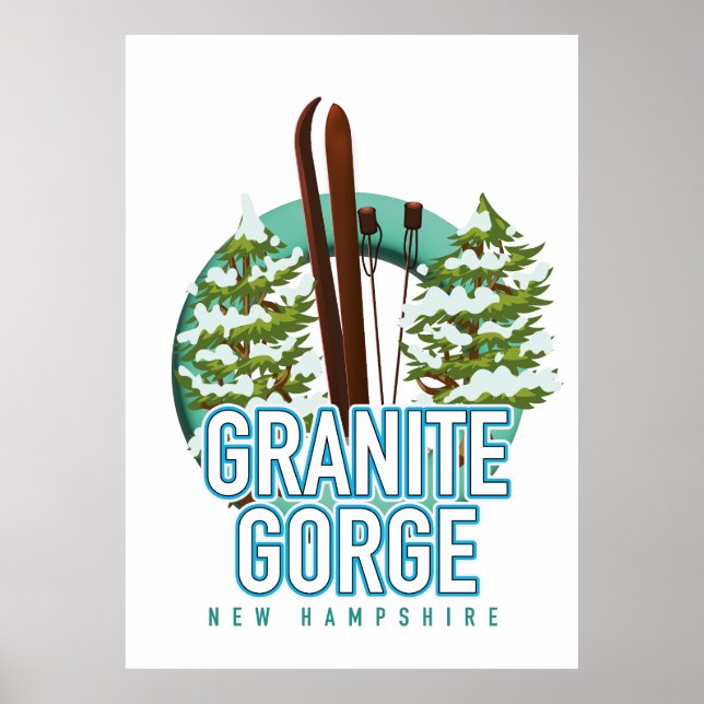 Granite Gorge new Hampshire ski Poster (Front)