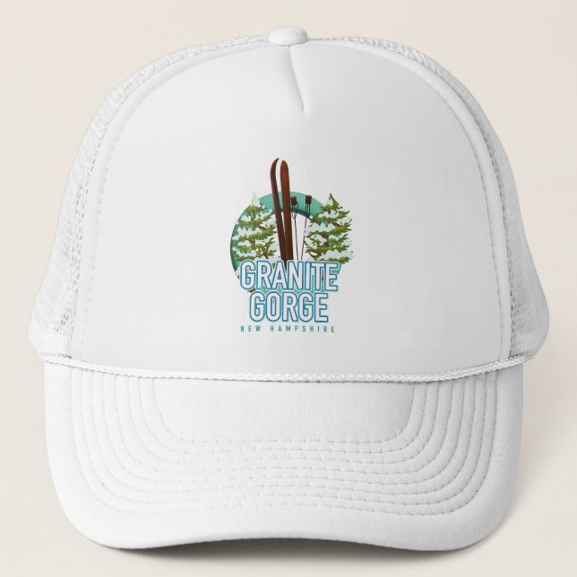Granite Gorge new Hampshire ski Trucker Hat (Front)