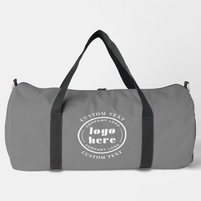 Granite Grey Company Logo Business Promotion Duffle Bag (Front)
