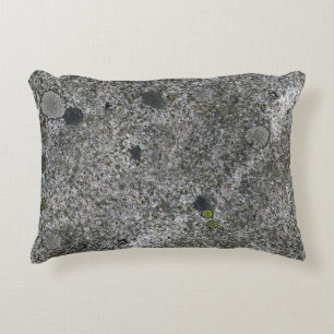 Granite Grey with Green Moss Decorative Cushion