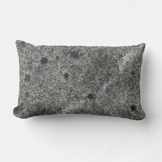 Granite Grey with Green Moss Lumbar Cushion (Front)