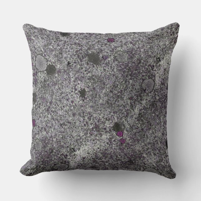 Granite Grey with Pink Detail Cushion (Front)