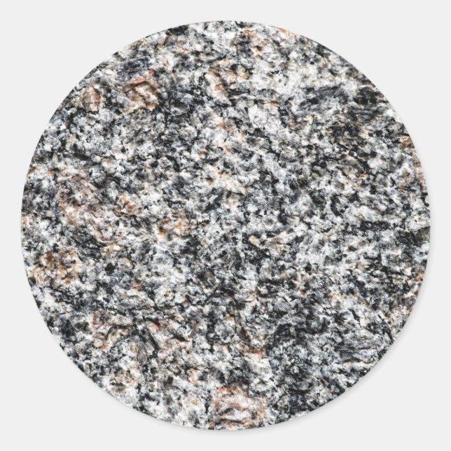 Granite - Hard Rock Classic Round Sticker (Front)