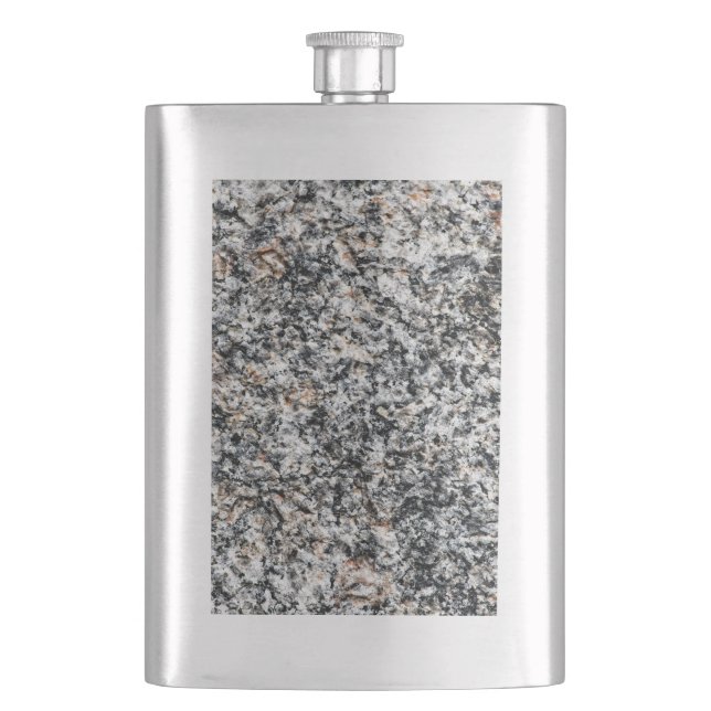Granite - Hard Rock Hip Flask (Front)