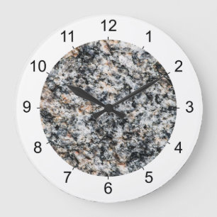 Granite - Hard Rock Large Clock