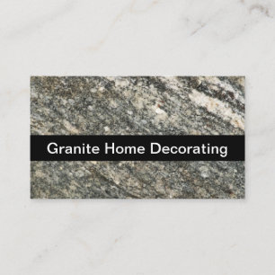Granite Home Decorating Business Card