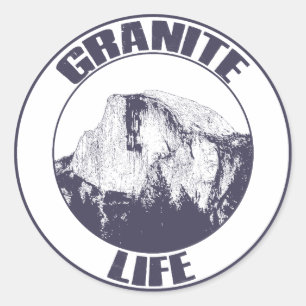Granite Life Classic Round Sticker