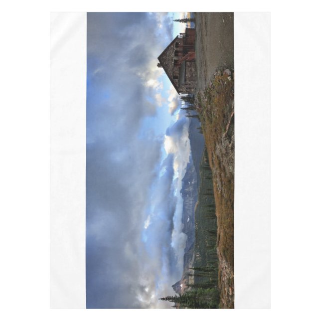 Granite Park Chalet - Glacier National Park Tablecloth (Front)