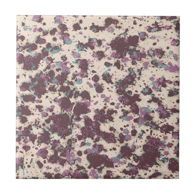 Granite pattern purple and beige with grey blue tile (Front)