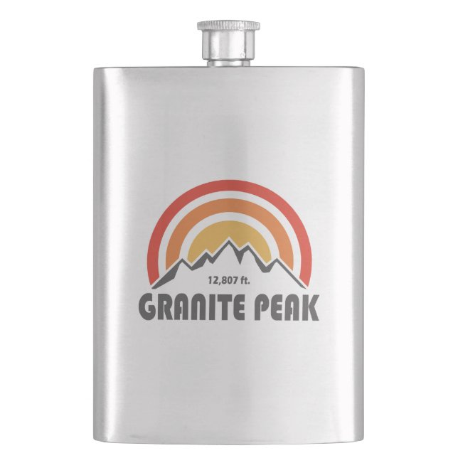 Granite Peak Hip Flask (Front)
