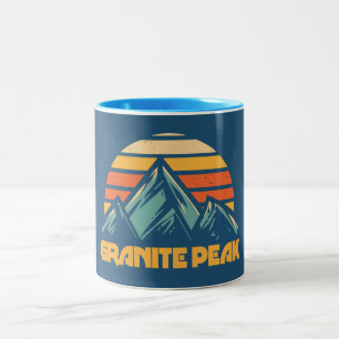 Granite Peak Montana Retro Turquoise Two-Tone Coffee Mug