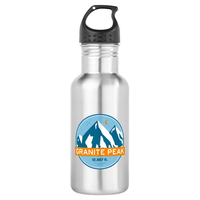 Granite Peak Montana Stars Moon 532 Ml Water Bottle (Front)