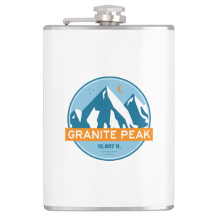 Granite Peak Montana Stars Moon Hip Flask