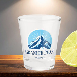 Granite Peak Wisconsin ski resort souvenir Shot Glass