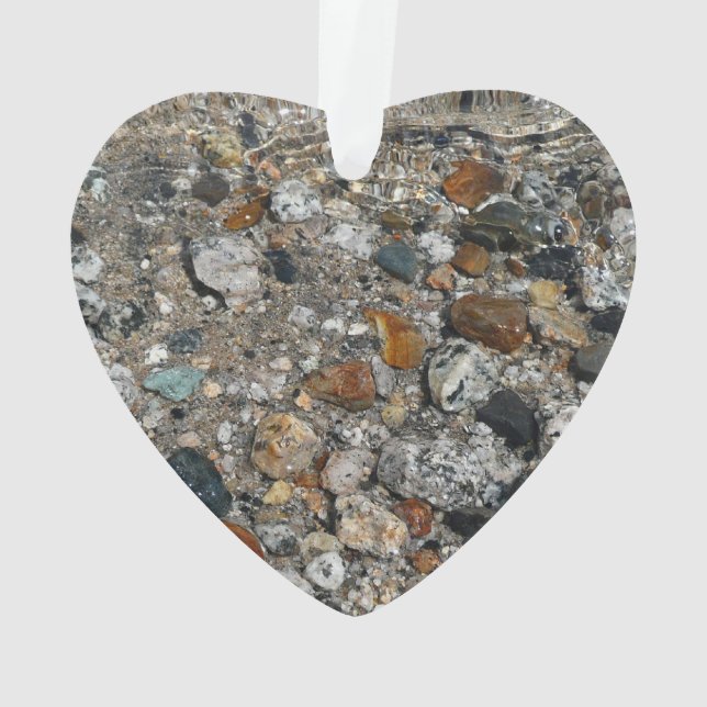 Granite Pebbles in Tenaya Lake at Yosemite Ornament (Back)