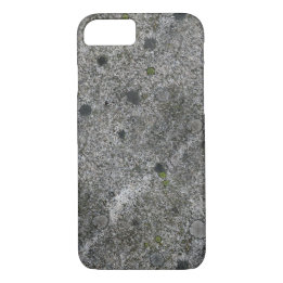Granite Rock Grey with green Moss iPhone 8/7 Case