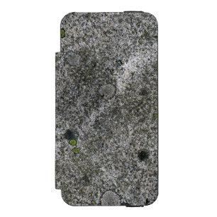 Granite Rock Grey with Green Moss Incipio Watson™ iPhone 5 Wallet Case