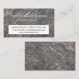 Granite Rock Pastor Ministry Business Card
