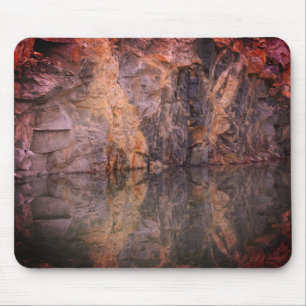 Granite Rock Quarry Wall Reflection #3 Nature Mouse Mat
