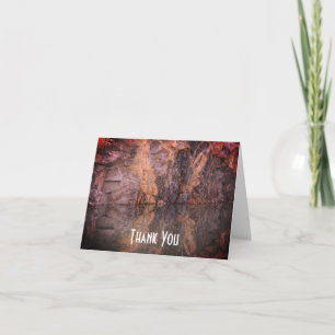 Granite Rock Reflections 3 Nature Thank You Card