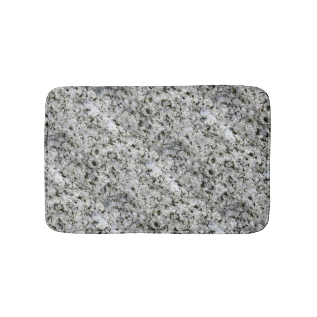 Granite Rock White Bath Mat (Front)