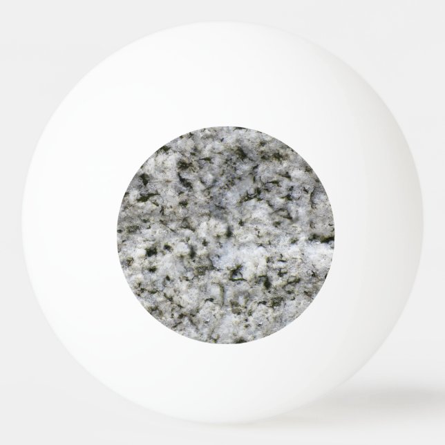Granite Rock White Ping Pong Ball (Front)